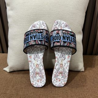 디올 자수 캔버스 샌들 141773