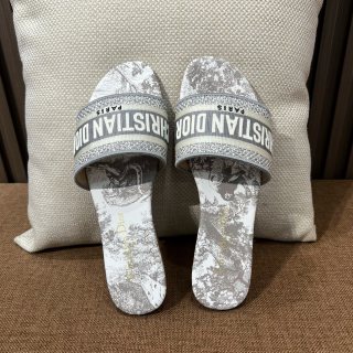 디올 자수 캔버스 샌들 141775