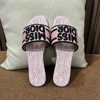 디올 자수 캔버스 샌들 141776