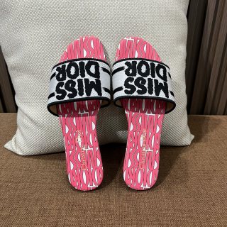 디올 자수 캔버스 샌들 141778