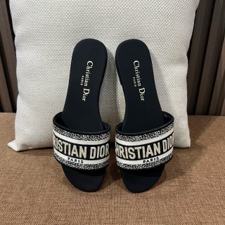 디올 자수 캔버스 샌들 141784