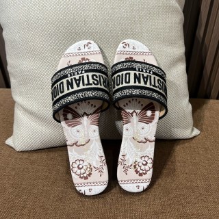 디올 자수 캔버스 슬리퍼 141787