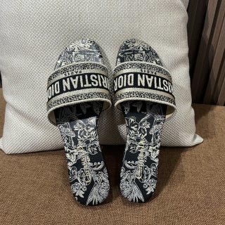 디올 자수 캔버스 샌들 141789