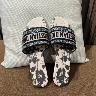 디올 자수 캔버스 샌들 141792