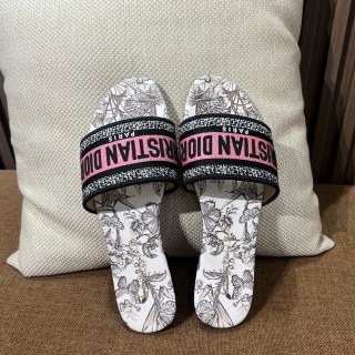 디올 자수 캔버스 슬리퍼 141793