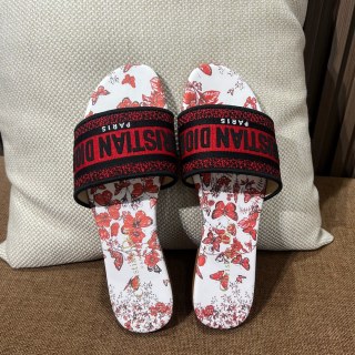 디올 자수 캔버스 샌들 141794