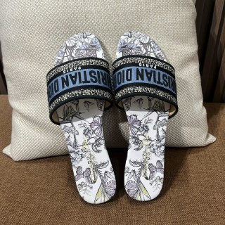 디올 자수 캔버스 샌들 141801