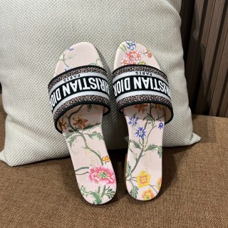 디올 자수 캔버스 샌들 141805