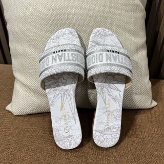 디올 자수 캔버스 샌들 141807