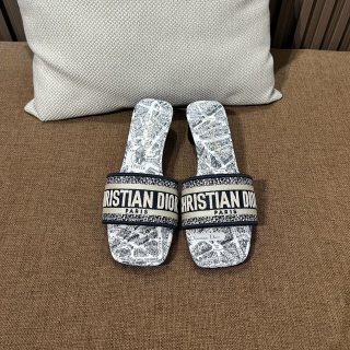 디올 자수 캔버스 샌들 141817