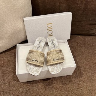 디올 자수 캔버스 슬리퍼 141842