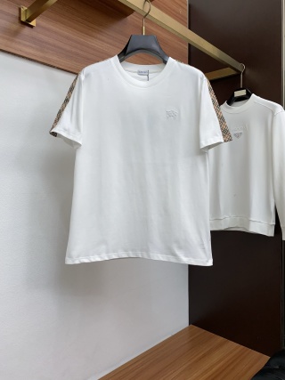 버버리 2026SS 자수 코튼 라운드넥 반팔 티셔츠 남성 1550 Burberry T Shirt