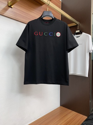 구찌 2026SS 자수 코튼 라운드넥 반팔 티셔츠 남성 1753 Gucci T Shirt