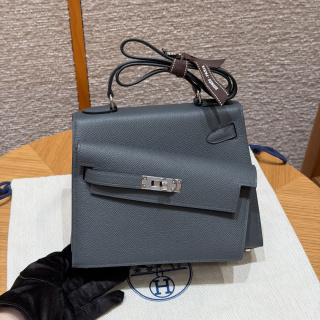 에르메스 켈리백 더스티 그레이 실버 하드웨어 18218 Hermes Bag