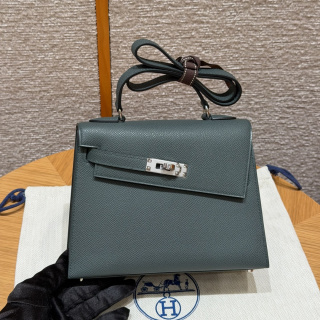 에르메스 켈리백 그린 실버 하드웨어 18220 Hermes Bag