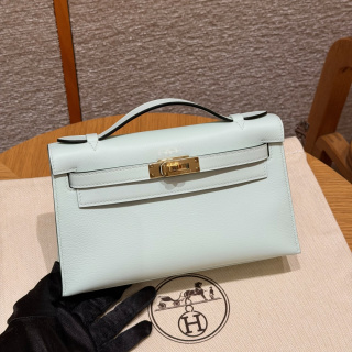 에르메스 미니 켈리 1 민트 그린 골드 하드웨어 18231 Hermes Bag