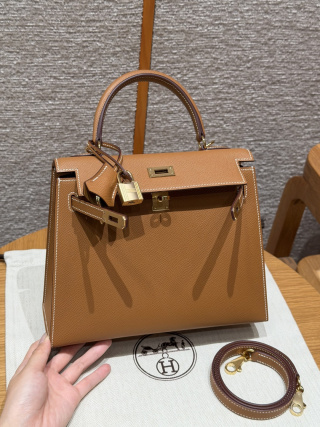 에르메스 켈리백 25 골든 브라운 골드 하드웨어 18235 Hermes Bag
