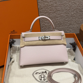 에르메스 미니 켈리 2 몽환적인 퍼플 실버 하드웨어 18248 Hermes Bag