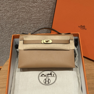 에르메스 미니 켈리 1 밀크티 골드 하드웨어 18364 Hermes Bag