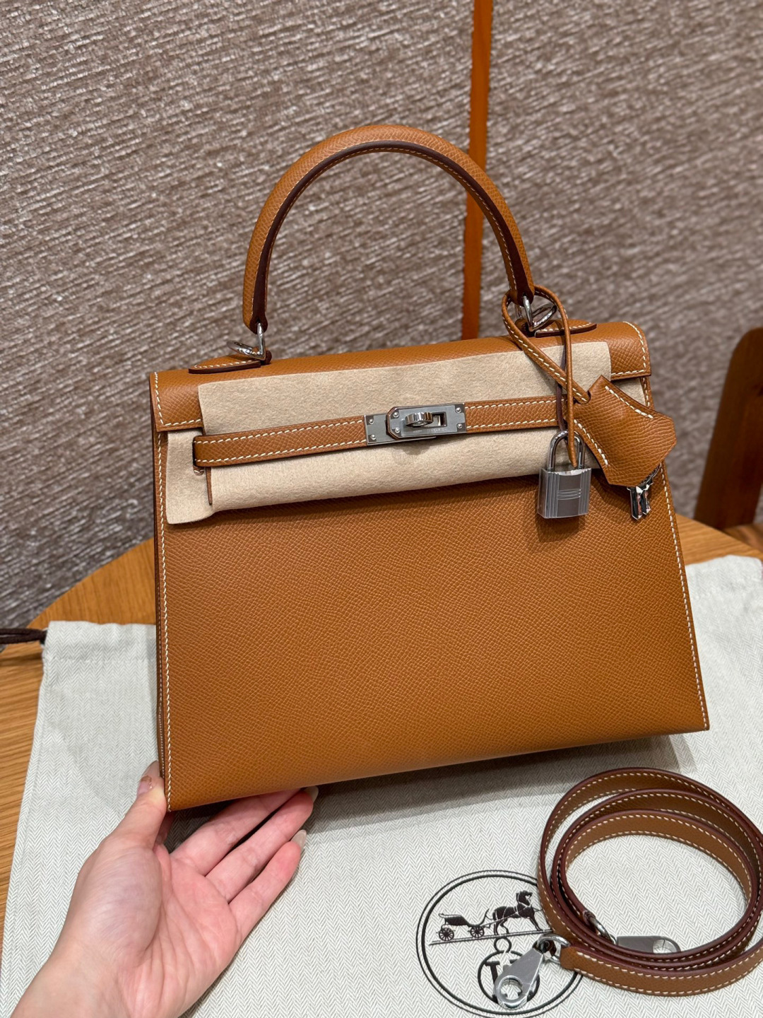 에르메스 켈리백 25 골드 실버 하드웨어 18376 Hermes Bag