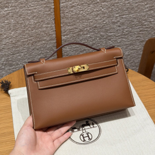 에르메스 미니 켈리 1 골든 브라운 골드 하드웨어 18387 Hermes Bag
