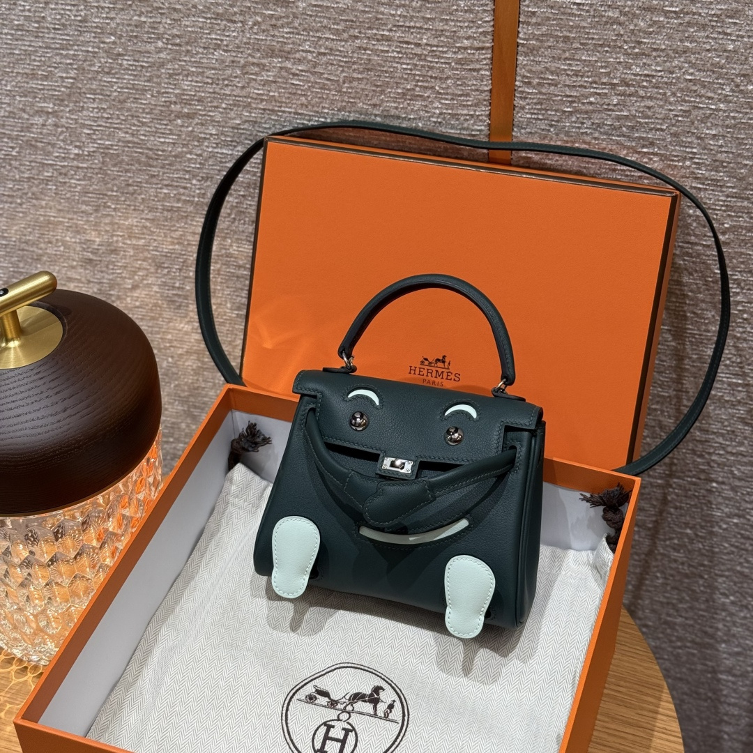 에르메스 켈리돌백 16 그린 실버 하드웨어 18410 Hermes Bag