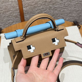 에르메스 켈리돌백 16.5 밀크티 실버 하드웨어 18423 Hermes Bag