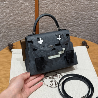 에르메스 켈리돌백 16.5 더스티 그레이 실버 하드웨어 18425 Hermes Bag