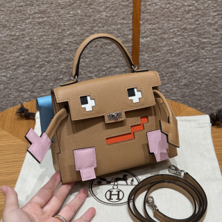 에르메스 켈리돌백 16.5 밀크티 실버 하드웨어 18447 Hermes Bag
