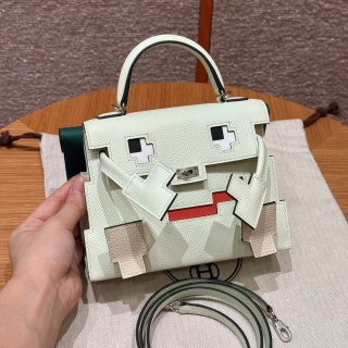 에르메스 켈리돌백 16.5 그린 실버 하드웨어 18451 Hermes Bag