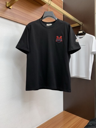 몽클레어 자수 배지 크루넥 코튼 반팔 티셔츠 남성 2026 SS