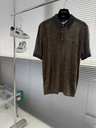 로로피아나 2026SS 로고 자수 데님 니트 남성 1920 Loro Piana T Shirt