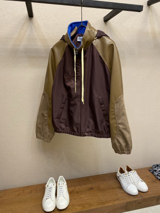 로에베 로고 집업 밴딩 후드티 19414 Loewe