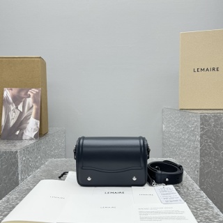 르메르 란셀 미니 크로스백 블루 레더 8848 Lemaire Bag