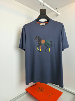 에르메스 자수 코튼 오버핏 반팔 티셔츠 2085 Hermes T Shirt