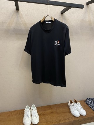로에베 2026SS 로고 자수 코튼 반팔 티셔츠 남녀공용 2110 Loewe T Shirt