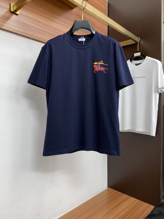 버버리 2026SS 자수 코튼 라운드넥 반팔 티셔츠 남성 2123 Burberry T Shirt