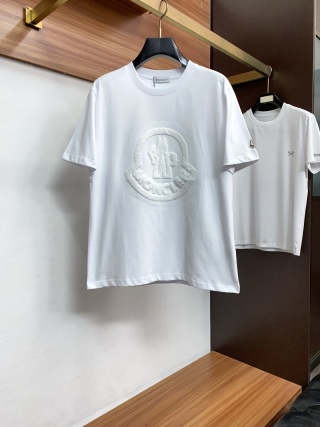 몽클레어 2026SS 자수 코튼 라운드넥 반팔 티셔츠 남성 23475 Moncler T Shirt