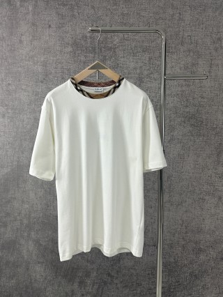 버버리 체크 코튼 반팔 티셔츠 23531