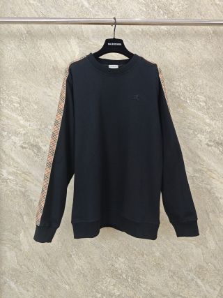 버버리 자수 프린트 코튼 후드티 28947 Burberry Long Sleeve