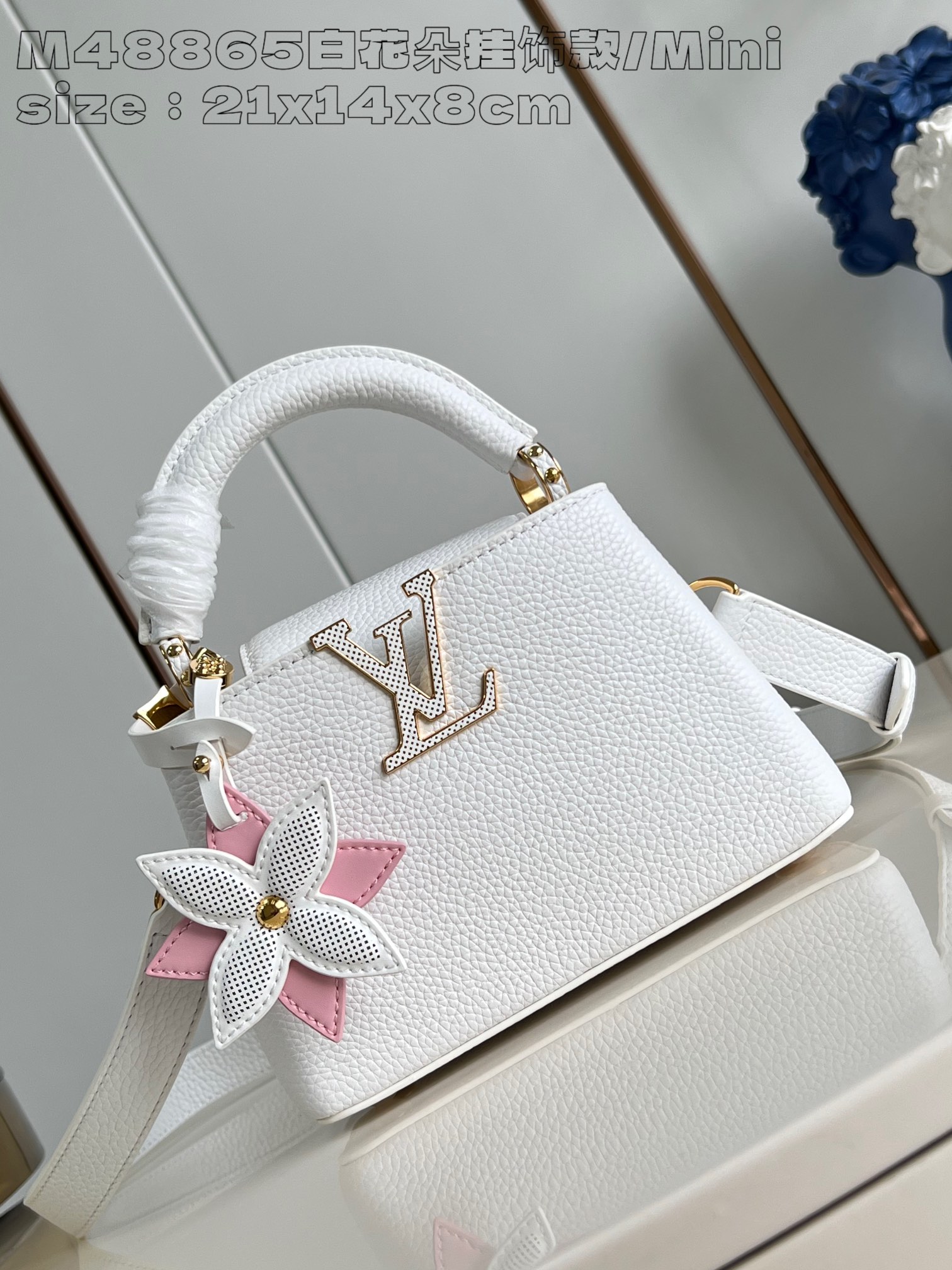 루이비통 M48865 화이트 카푸신 핸드백 미니 Louis Vuitton Bag