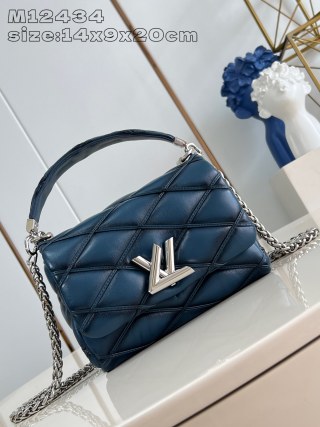 루이비통 M12434 블루 핸드백 스몰 데님 Louis Vuitton Bag