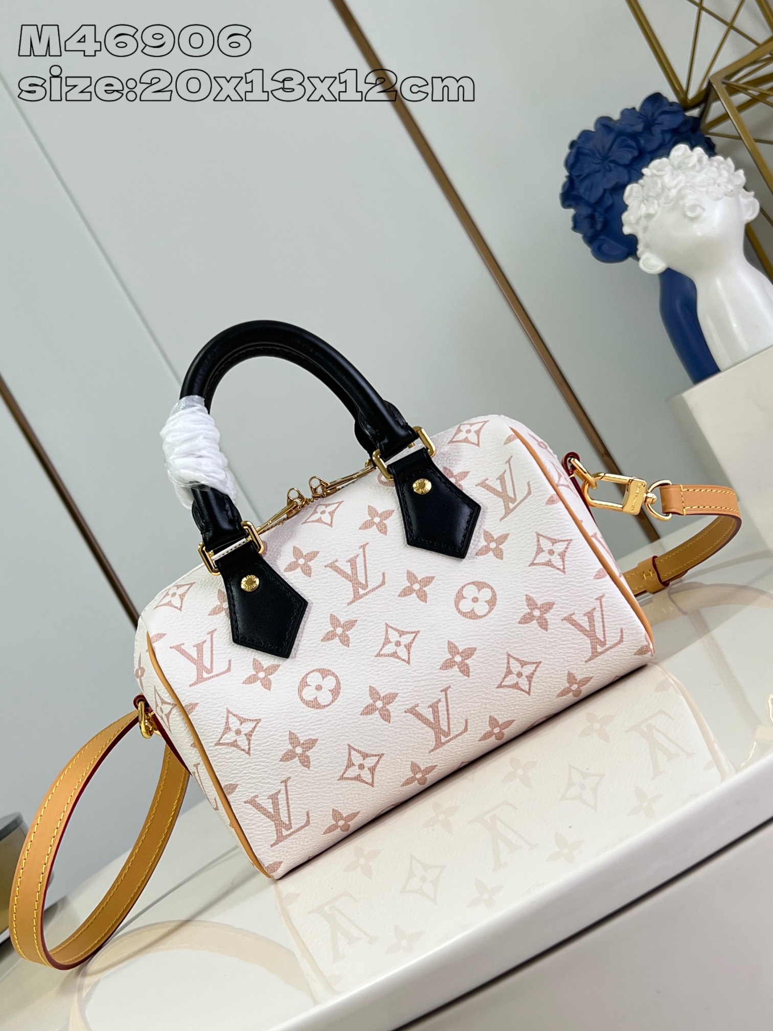 루이비통 M46906 화이트 스피디 핸드백 Louis Vuitton Bag
