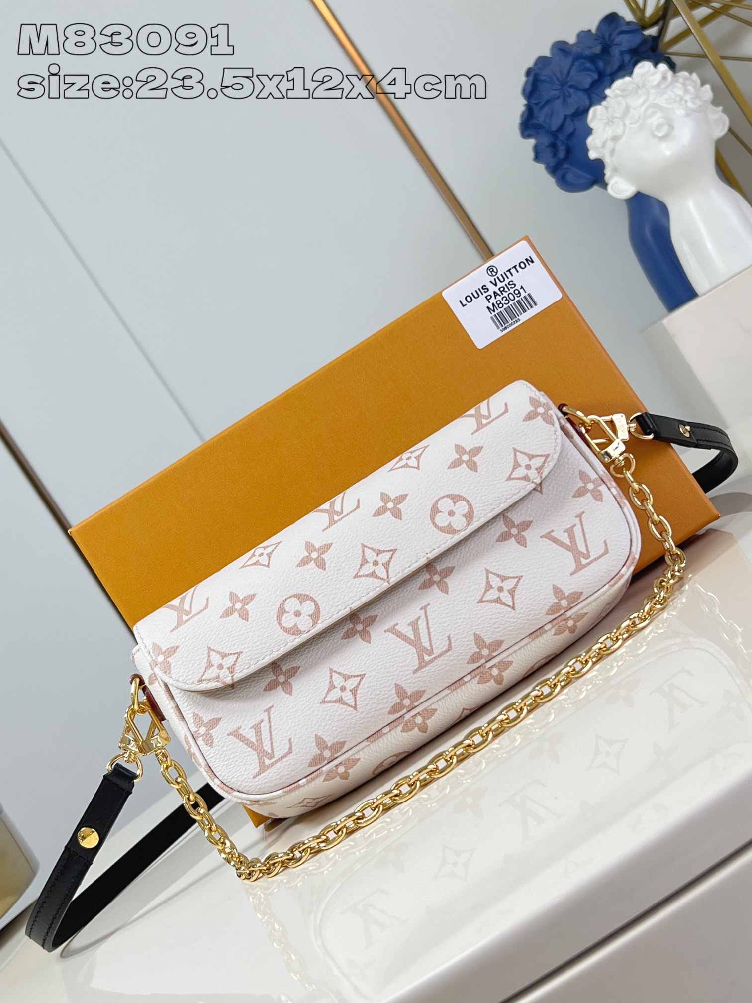 루이비통 M83091 화이트 핸드백 모노그램 Louis Vuitton Bag