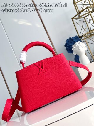 루이비통 M48865 레드 카푸신 핸드백 BB 스몰 Louis Vuitton Bag