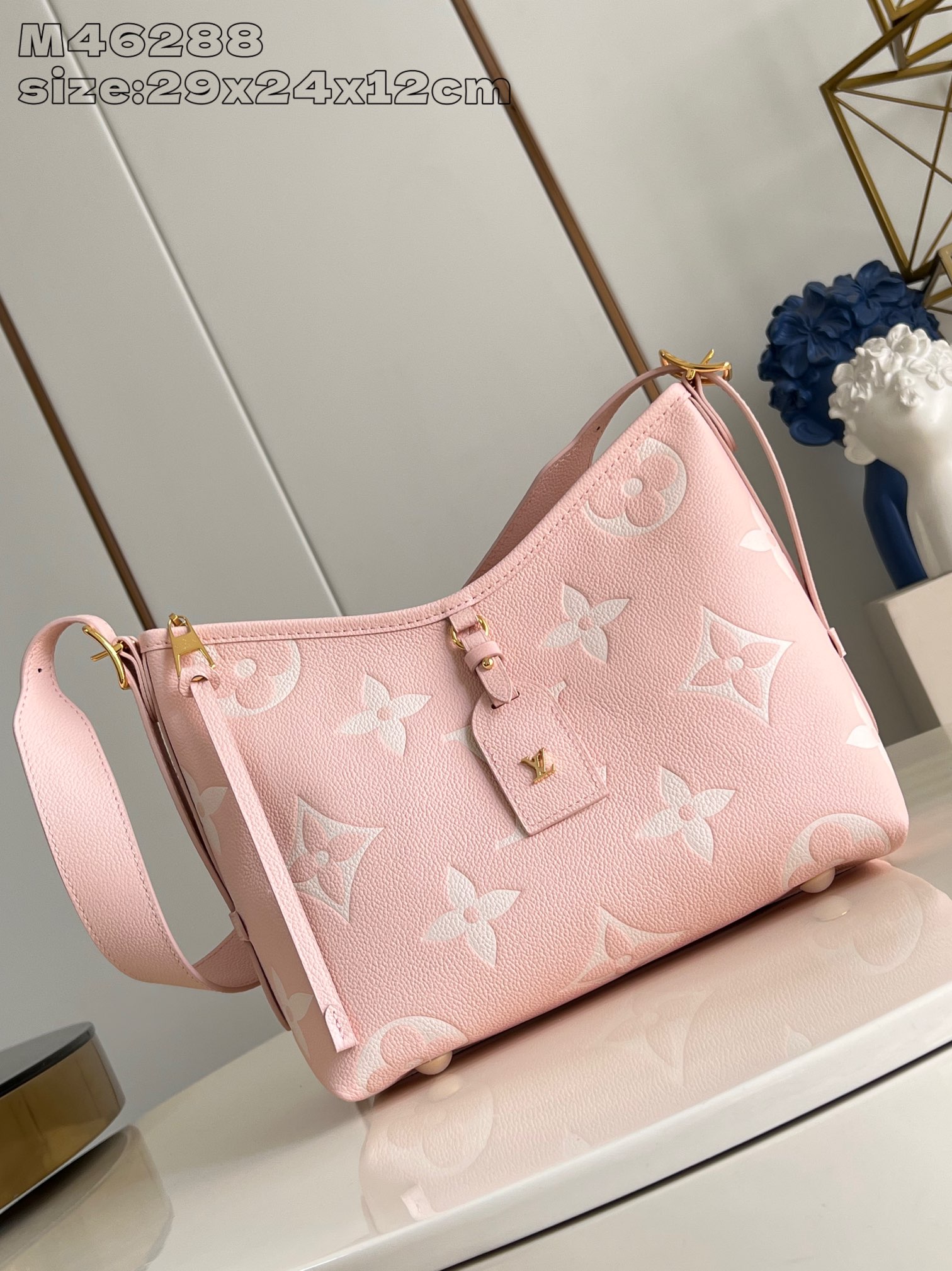 루이비통 M46288 핑크 캐리올 핸드백 스몰 모노그램 앙프렝뜨 Louis Vuitton Bag