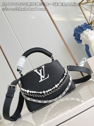 루이비통 M48865 블랙 카푸신 핸드백 미니 Louis Vuitton Bag