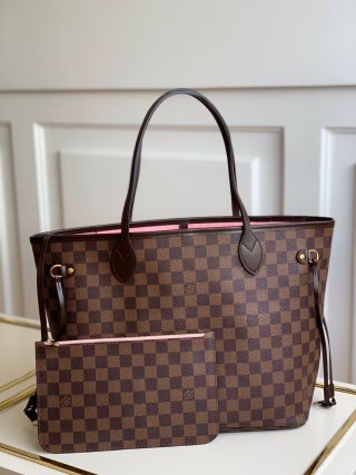 루이비통 N41603 핑크 네버풀 핸드백 미디엄 Louis Vuitton Bag