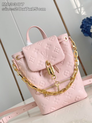 루이비통 M13387 핑크 백팩 핸드백 미니 모노그램 Louis Vuitton Bag