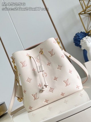 루이비통 M45256 크림 노에 버킷백 미디엄 모노그램 앙프렝뜨 Louis Vuitton Bag
